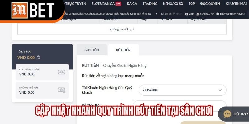 rút tiền mbet